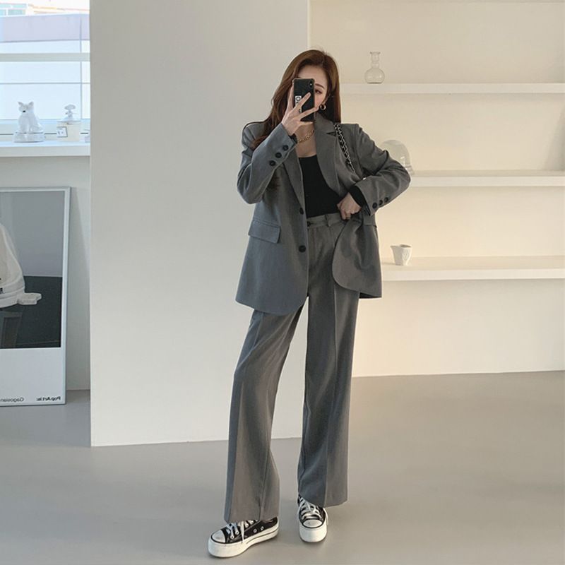 パンツスーツ レディース ビジネス テーラードジャケット ワイドパンツ スラックス 2点セット洗える 大きいサイズ フォーマル 結婚式 パーティー セレモニー 面接 卒業式 就活 ママ 春 秋 xzdsdgs
