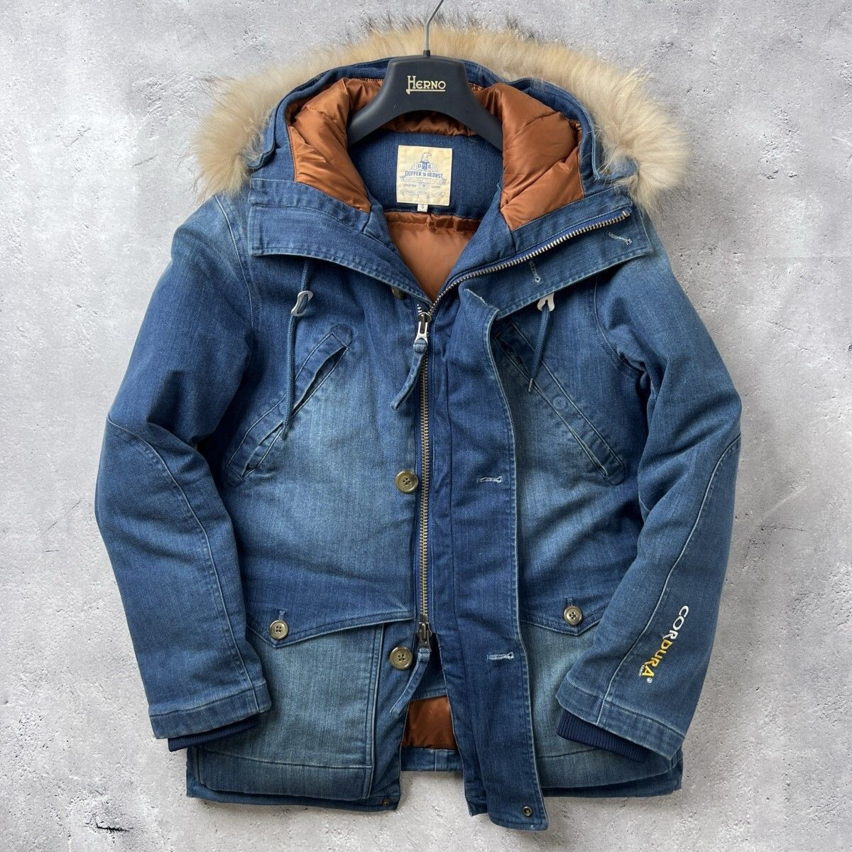 The DUFFER of ST.GEORGE 中綿入り フーデッドMA-1 The DUFFER