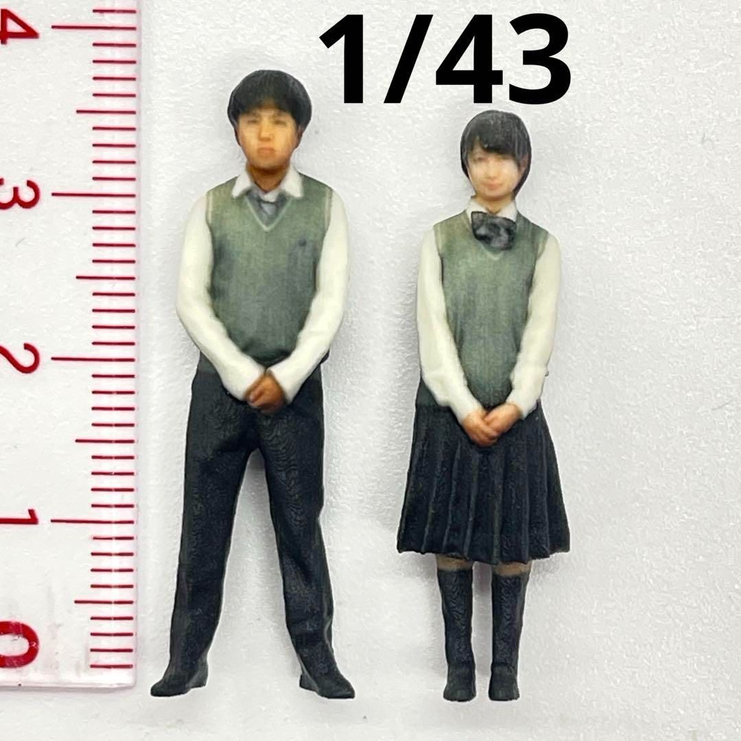 ミニチュア☆1/43☆フィギュア☆デニム男性☆1/64より大