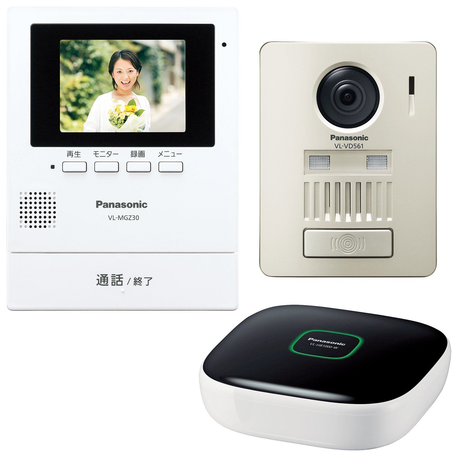 パナソニック ワイヤレステレビドアホン モニター親機 ワイヤレス玄関子機 ホームユニット VL-SGZ30K 単品 ドアホン ホームユニット
