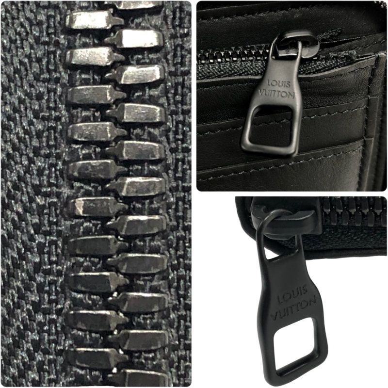 【未使用に近い】ルイヴィトン トリヨン モノグラム ヴェルティカル 長財布 黒 LOUIS VUITTON ルイ・ヴィトン 長財布 ジッピーウォレット