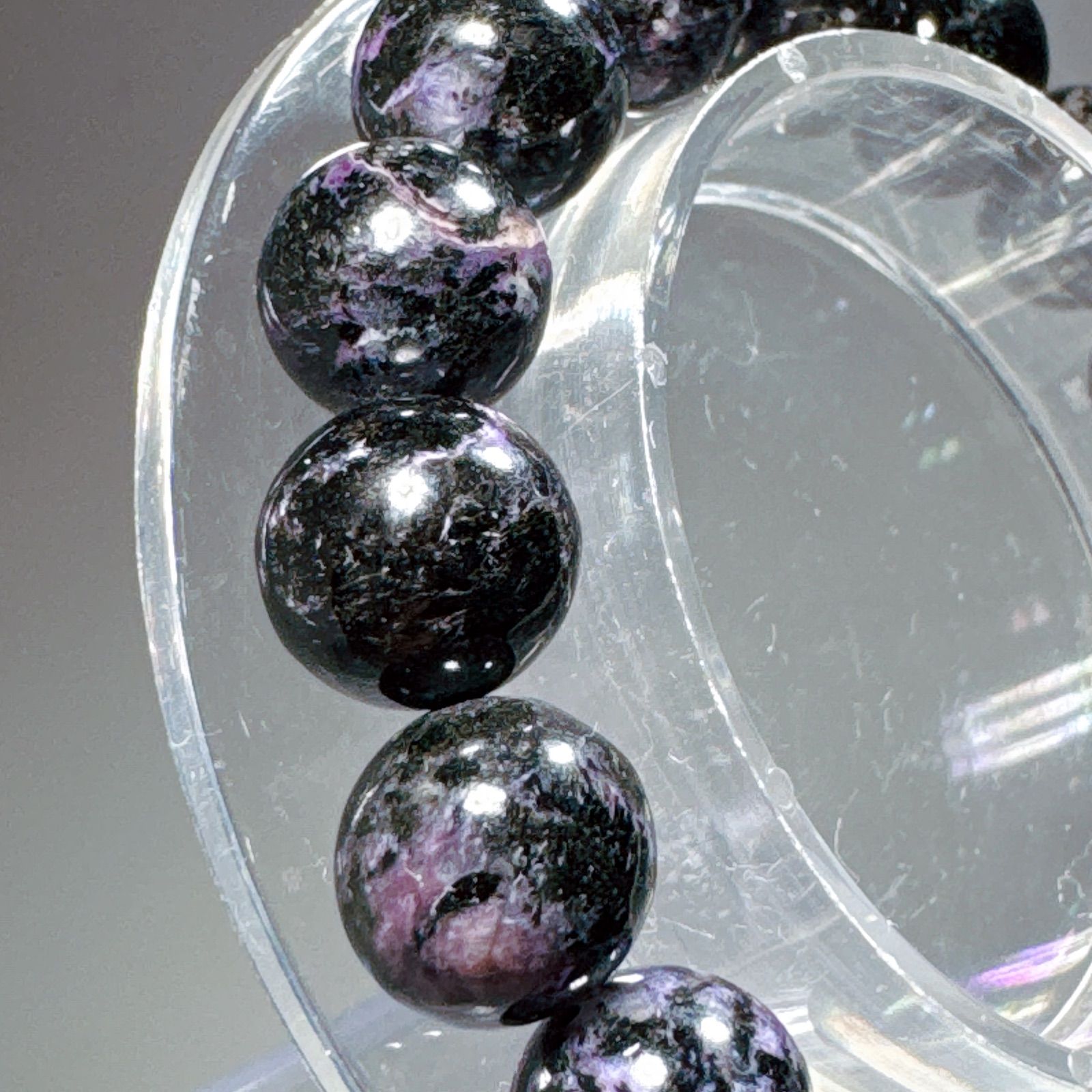 ブラックスギライトブレスレットNO25-2382