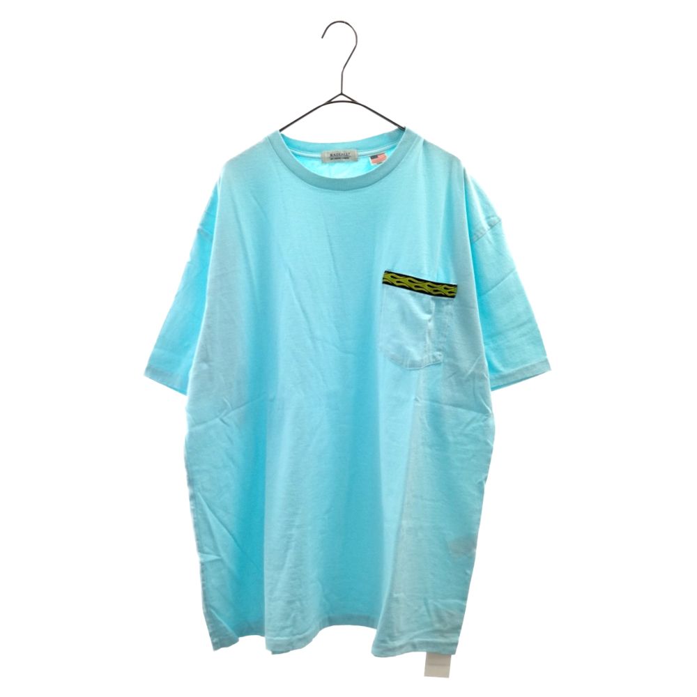 【美品】RADIALL FLAMES-CREW NECK POCKET Tシャツ RADIALL ラディアル 20SS FLAMES CREW NECK POCKET T-SHIRT S/S
