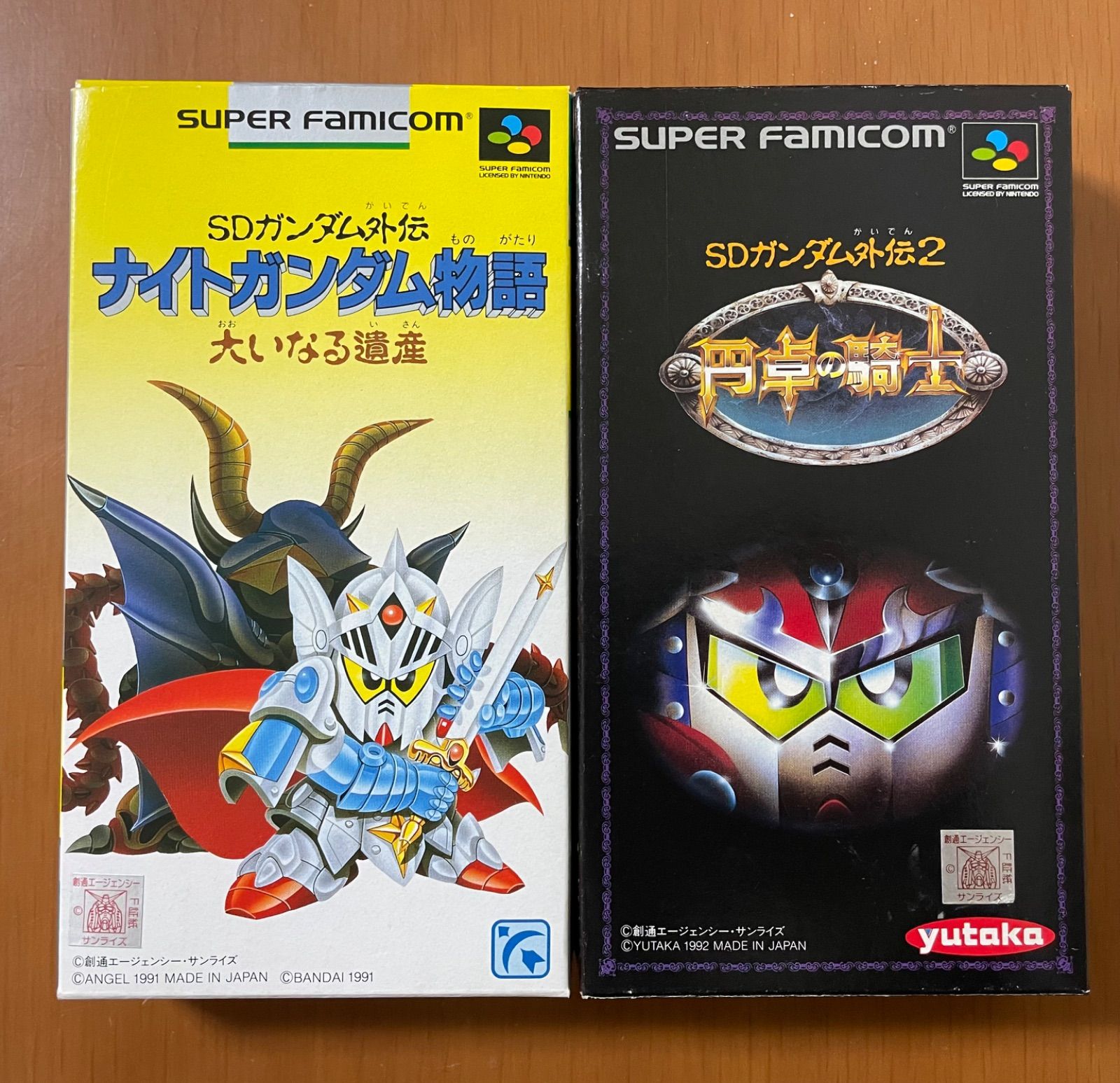 【当店一番人気】 SFC 箱説 円卓の騎士 ナイトガンダム物語 1・2 SDガンダム外伝 ロールプレイング
