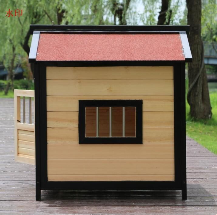 犬舎 三角屋根脚付き小型犬