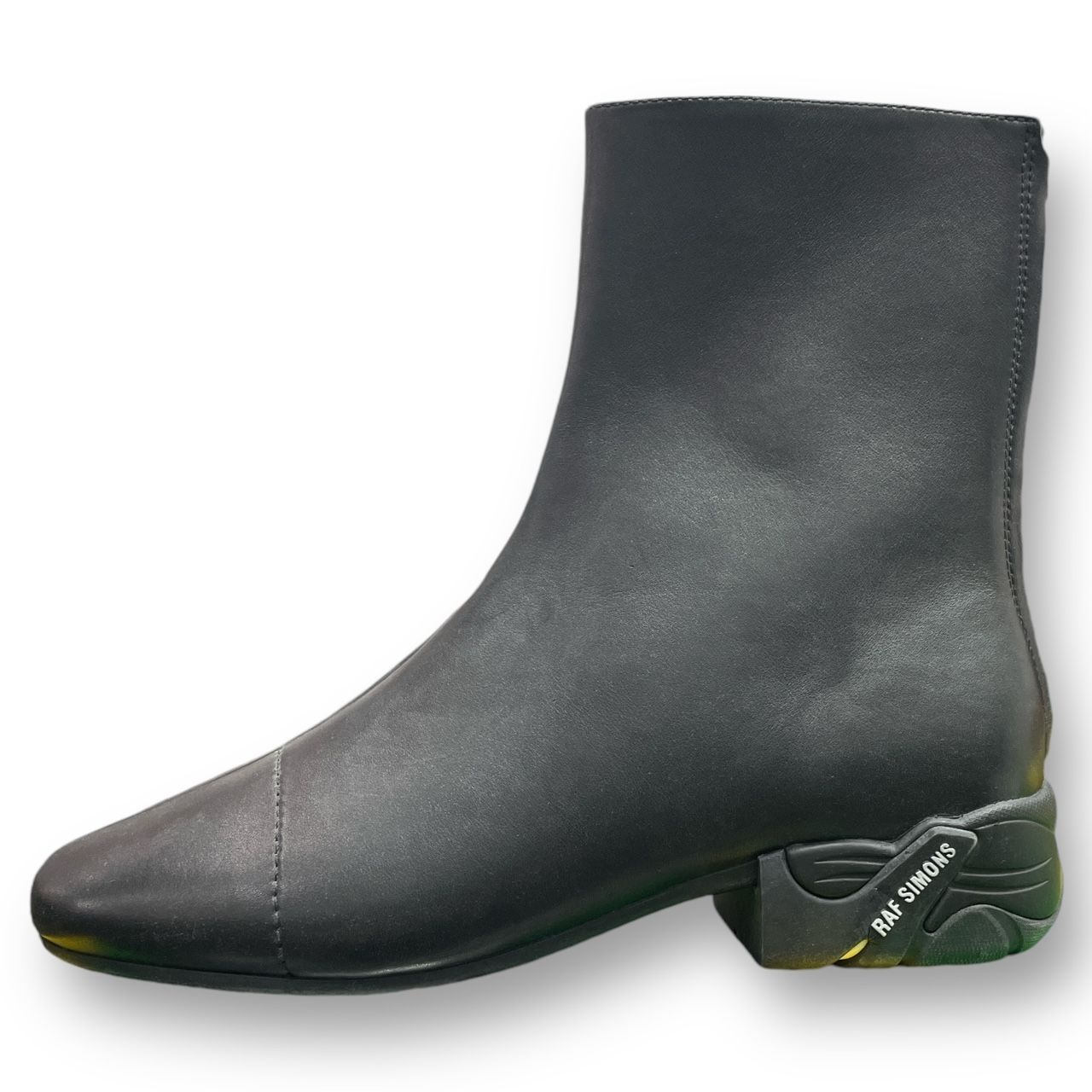RAF SIMONS バックジップ レザー ブーツ ラフシモンズ 44 76484A1 