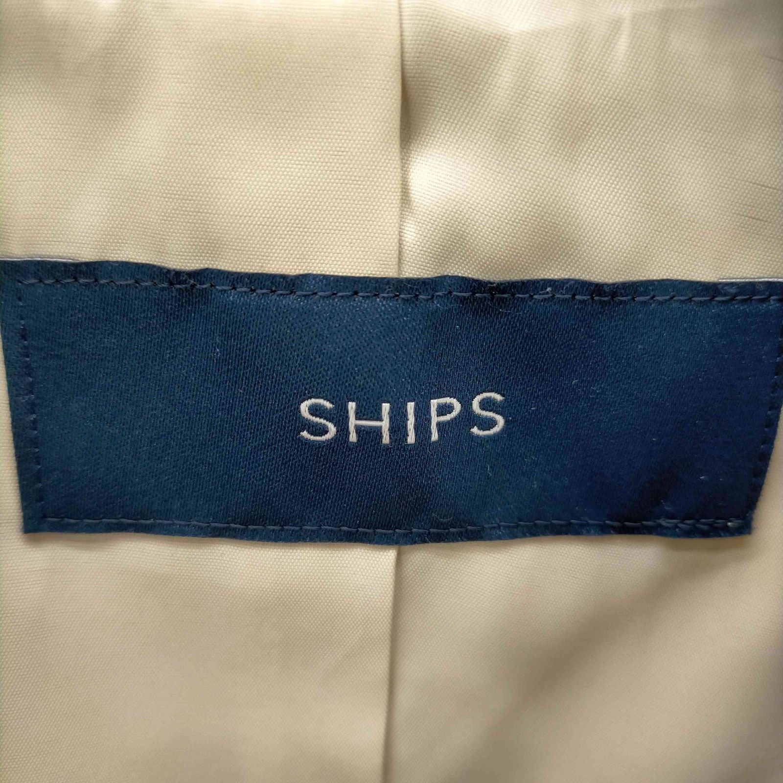 シップス SHIPS T/C ツイル ステンカラー ショート コート