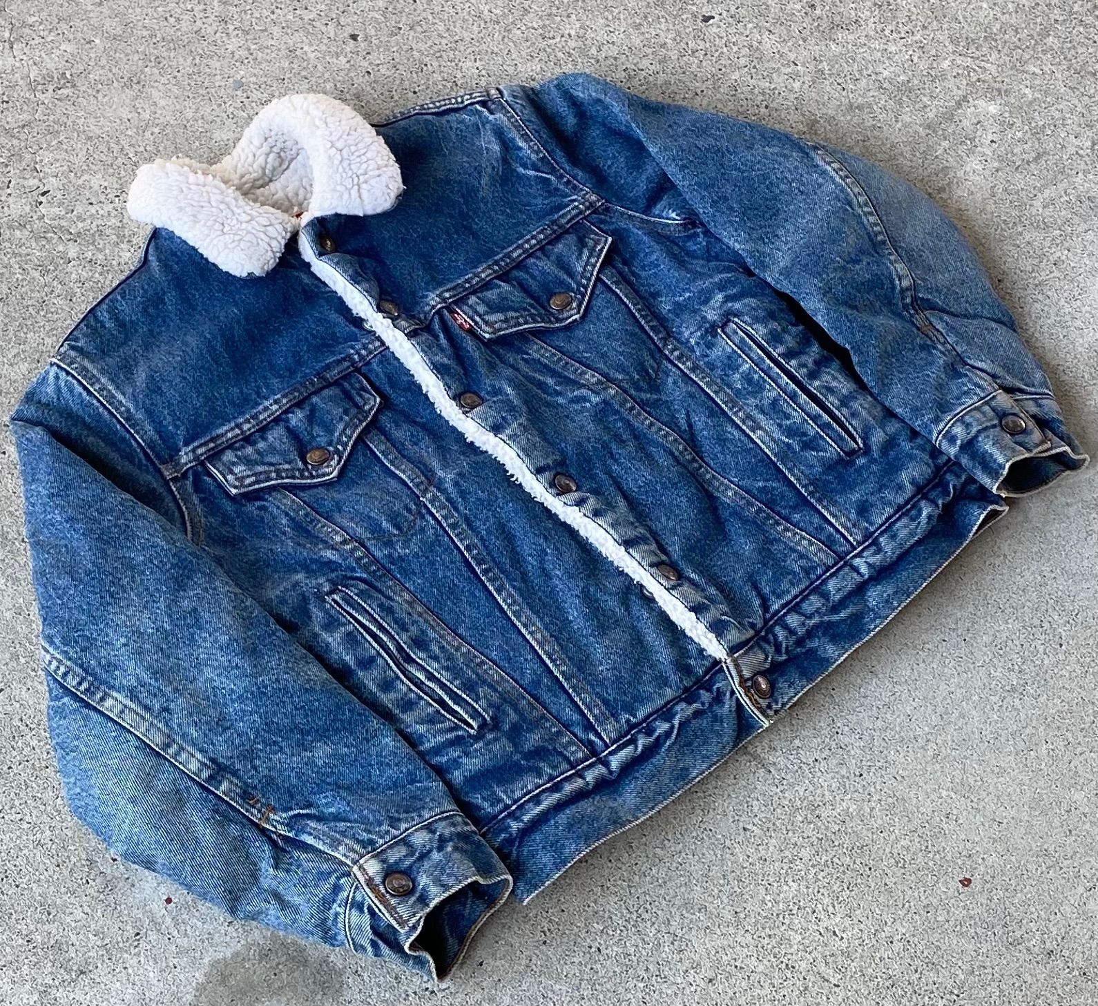 USA製　Levi's　70708 ボアデニムジャケット 18 楽天市場】リーバイス Gジャン ボア メンズ トラッカー