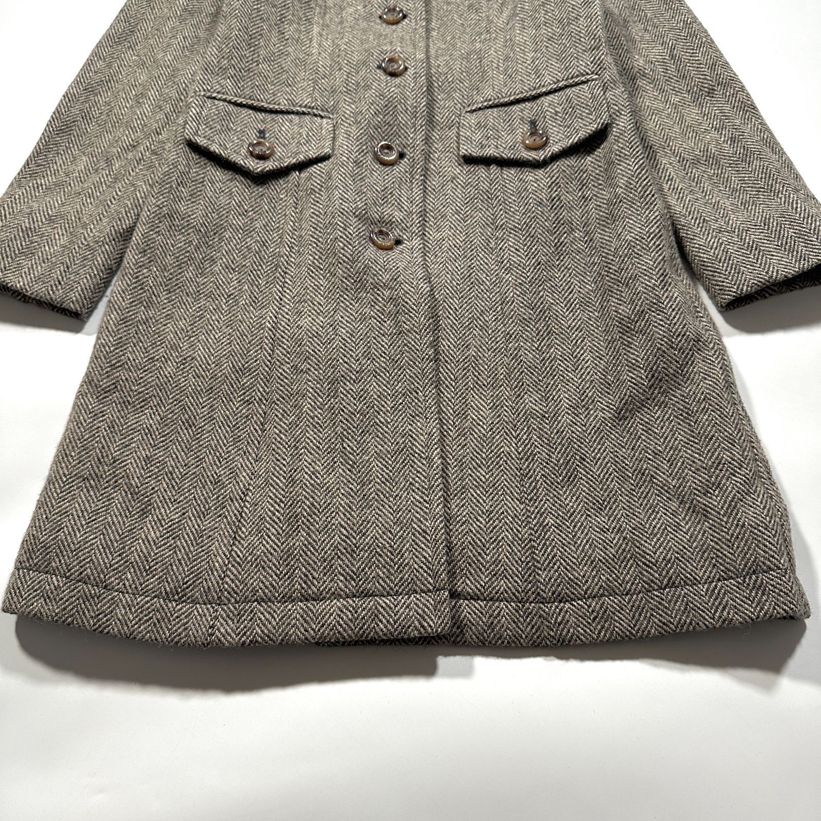 BURBERRY BLUE LABEL バーバリーブルーレーベル ツイード ステンカラー