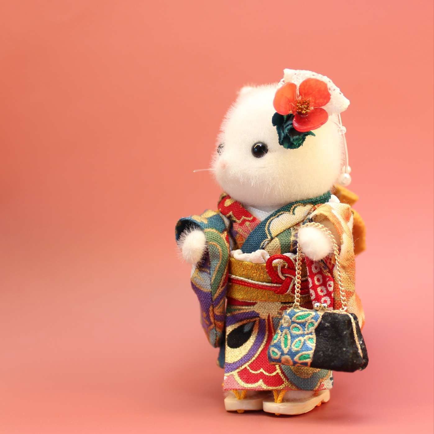 シルバニアファミリー 着物 服 ハンドメイド お正月