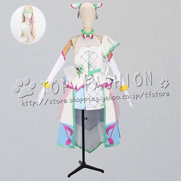キミとアイドルプリキュア プリルン Purirun キュアズキューン Cure Zukyoonコスプレ衣装 ウィッグ cosplay コスチューム ハロウィン クリスマスA1015