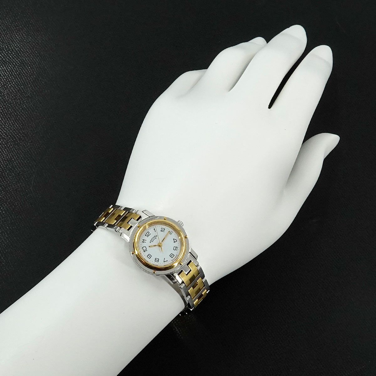 エルメス HERMES クリッパー コンビ CL3 240 ヴィンテージ レディース