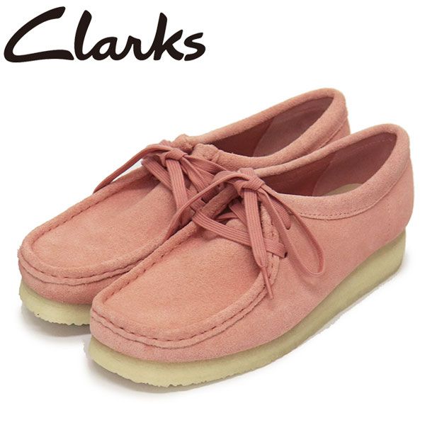 Clarks (クラークス) 26175671 Wallabee. ワラビー レディースシューズ Blush Pink Suede CL111 UK6-約25.0cm