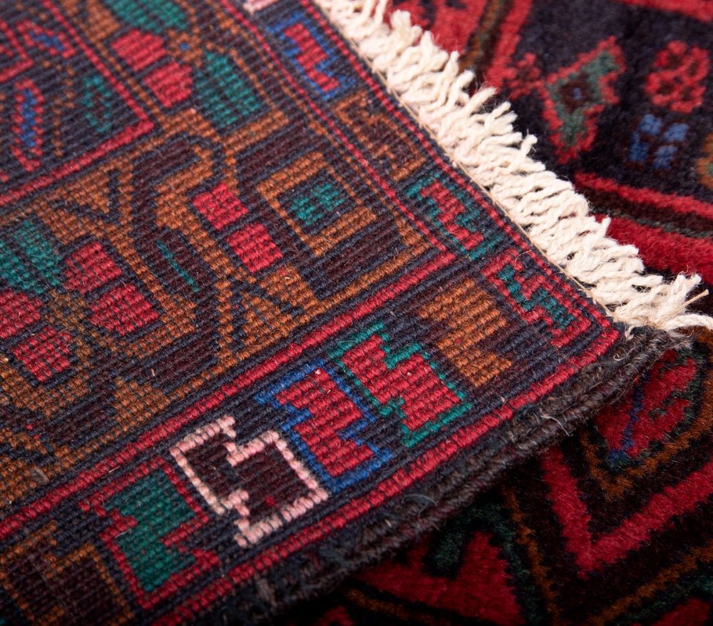 遊牧民バローチの手織り絨毯【約185cm x 108cm】 / ラグ バローチ 
