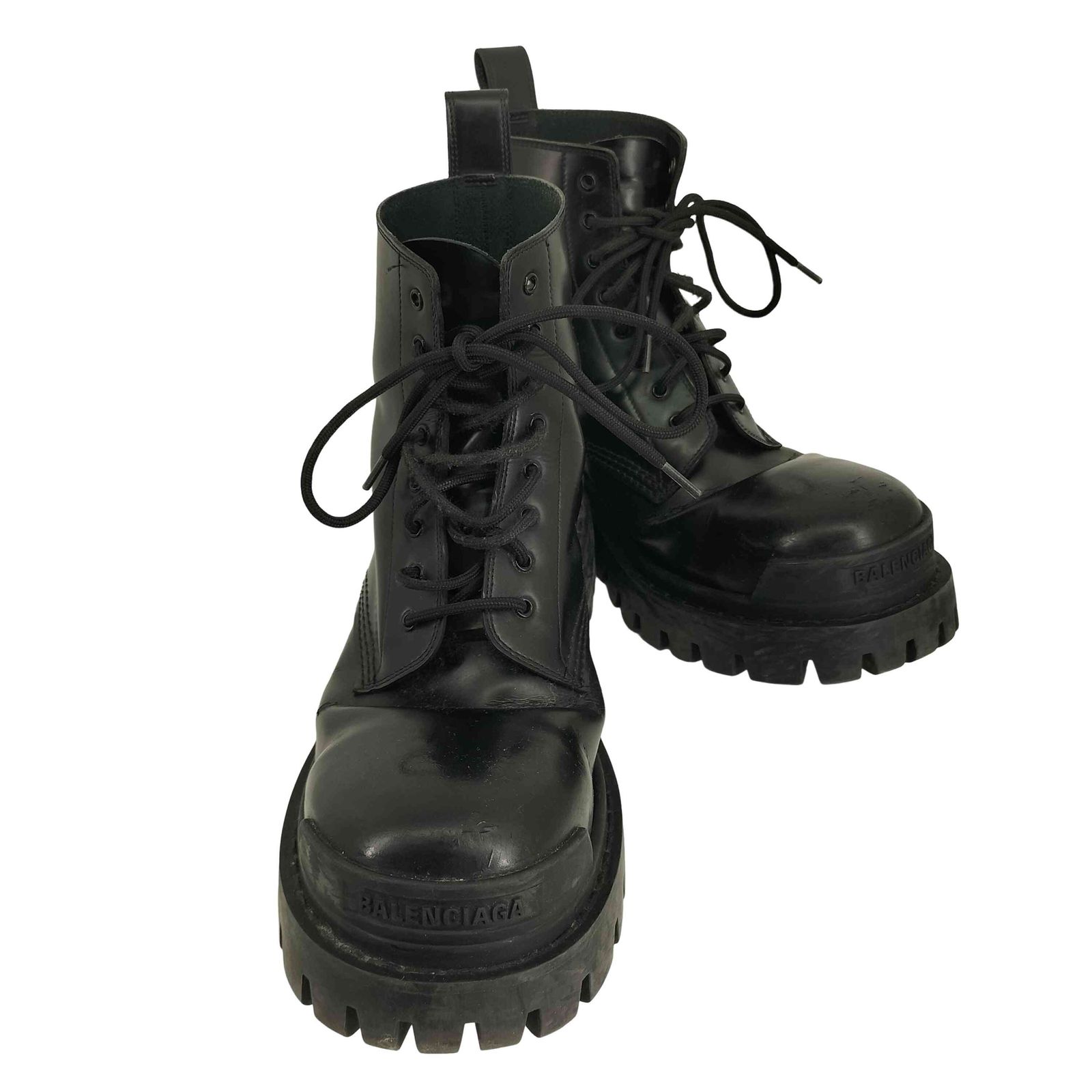 BALENCIAGA*ストライクレザーレースアップブーツ BALENCIAGA*ストライクレザーレースアップブーツ (BALENCIAGA
