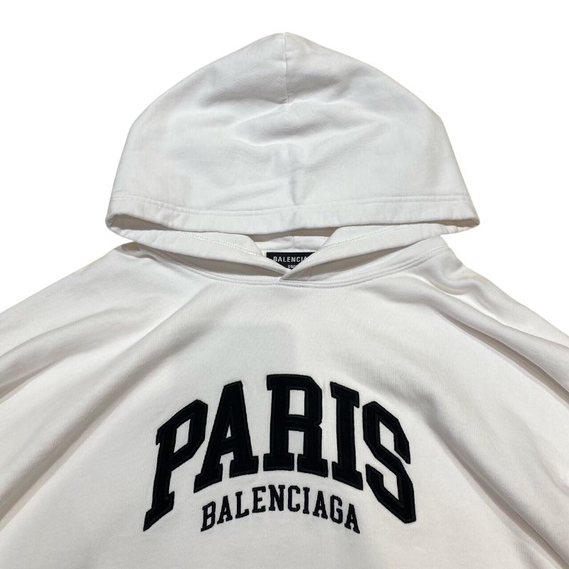 バレンシアガ BALENCIAGA PARIS刺繍プルオーバーパーカー 2022年