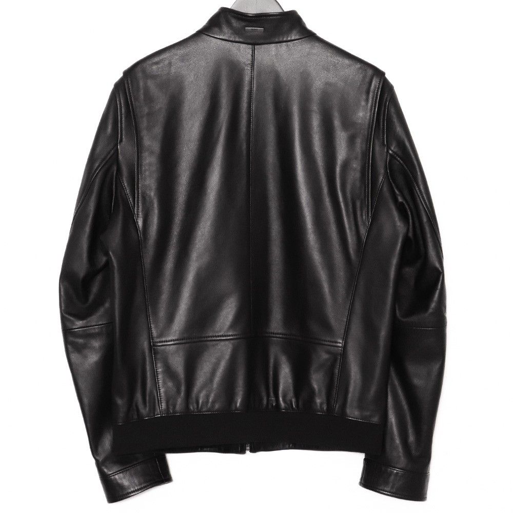 HUGO BOSS Leather Jacket サイズ48 ブラック 6001940 - メルカリ