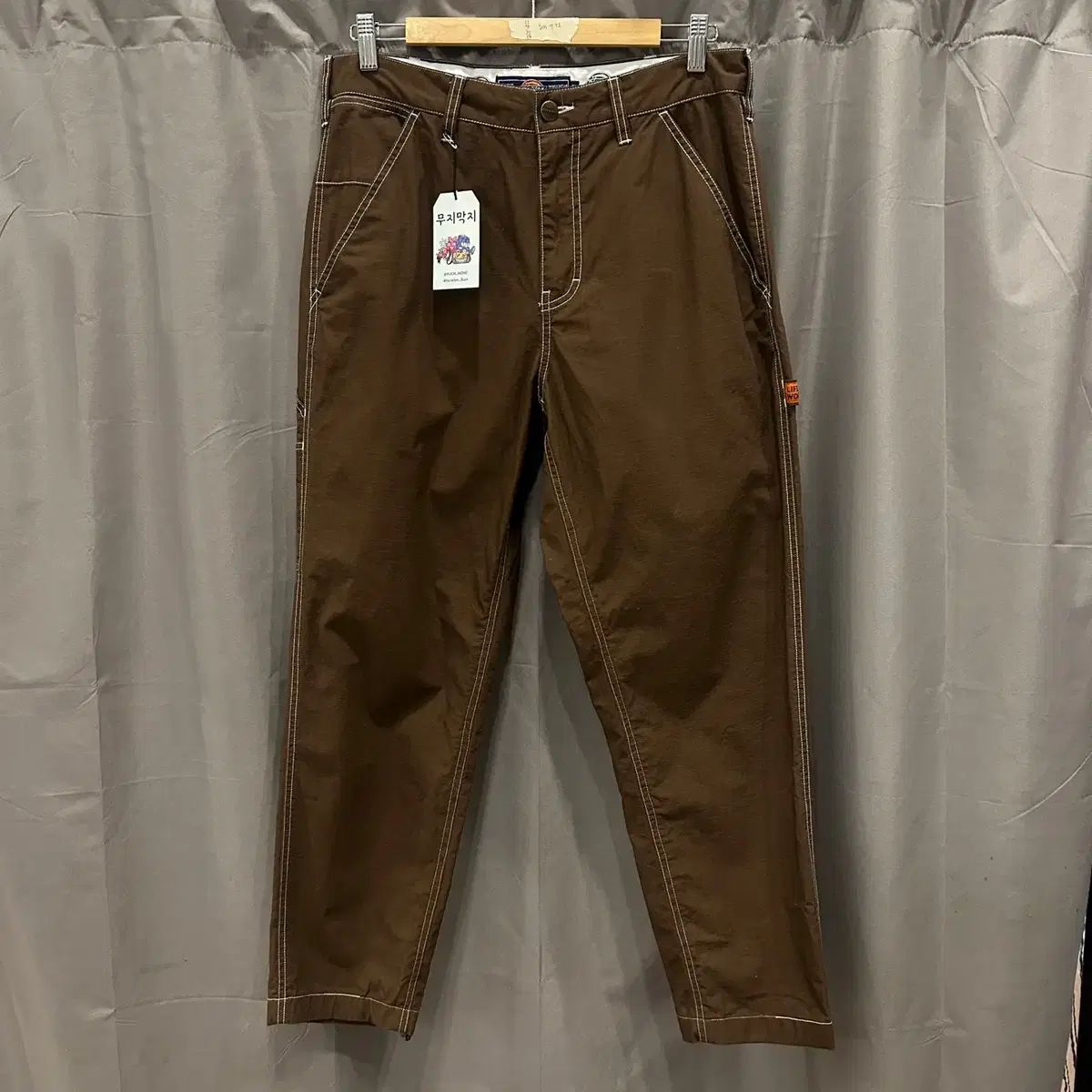 【雷市場（ポンジャン）商品韓国直送】32 DICKIES(ディッキーズ) 茶色 USA ヴィンテージ ワーク パンツ