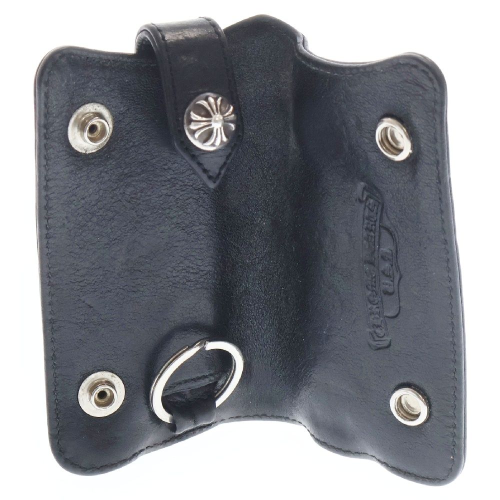 CHROME HEARTS (クロムハーツ) KEY CASE クロスボールボタンレザーキー