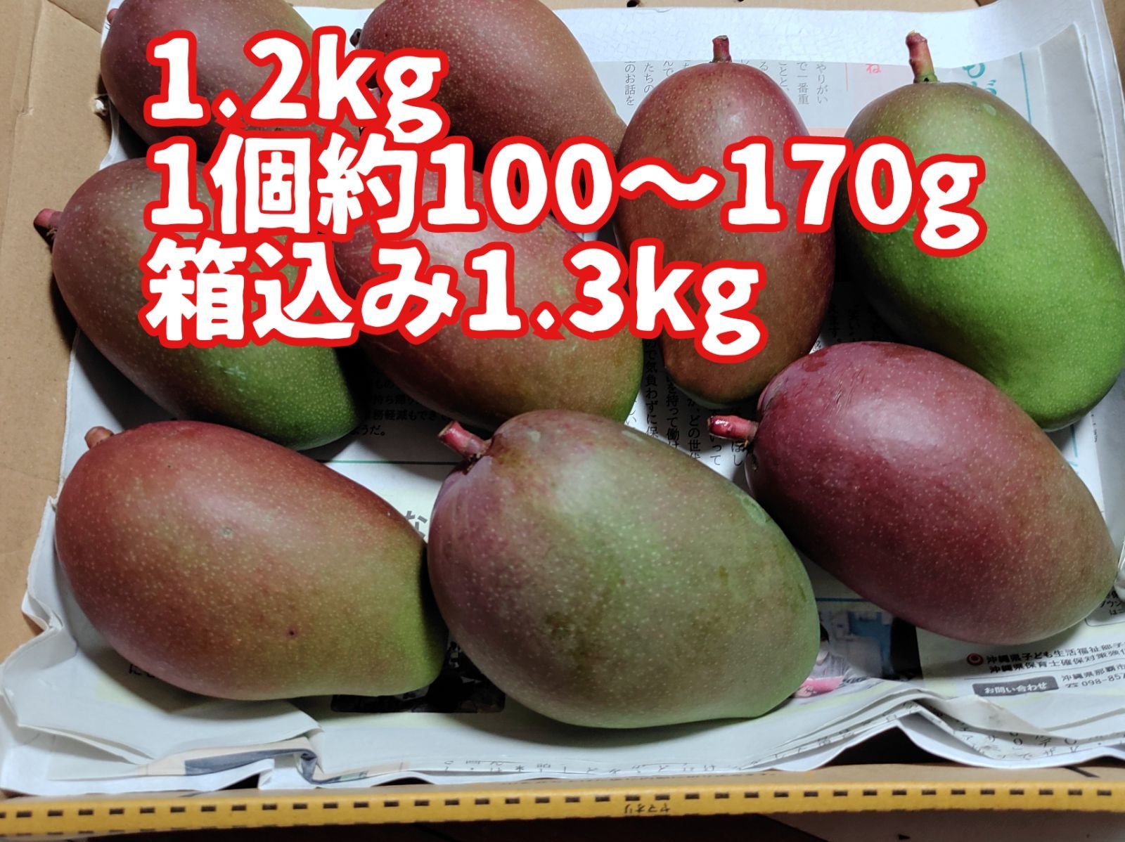 代引可】 沖縄県産 摘果マンゴー 青マンゴー グリーンマンゴー2kg