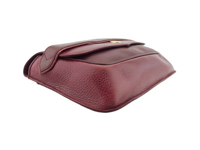 【美品★カルティエ】 マストライン クラッチバッグ ボルドー CARTIER カルティエ マストライン レザー クラッチバッグ