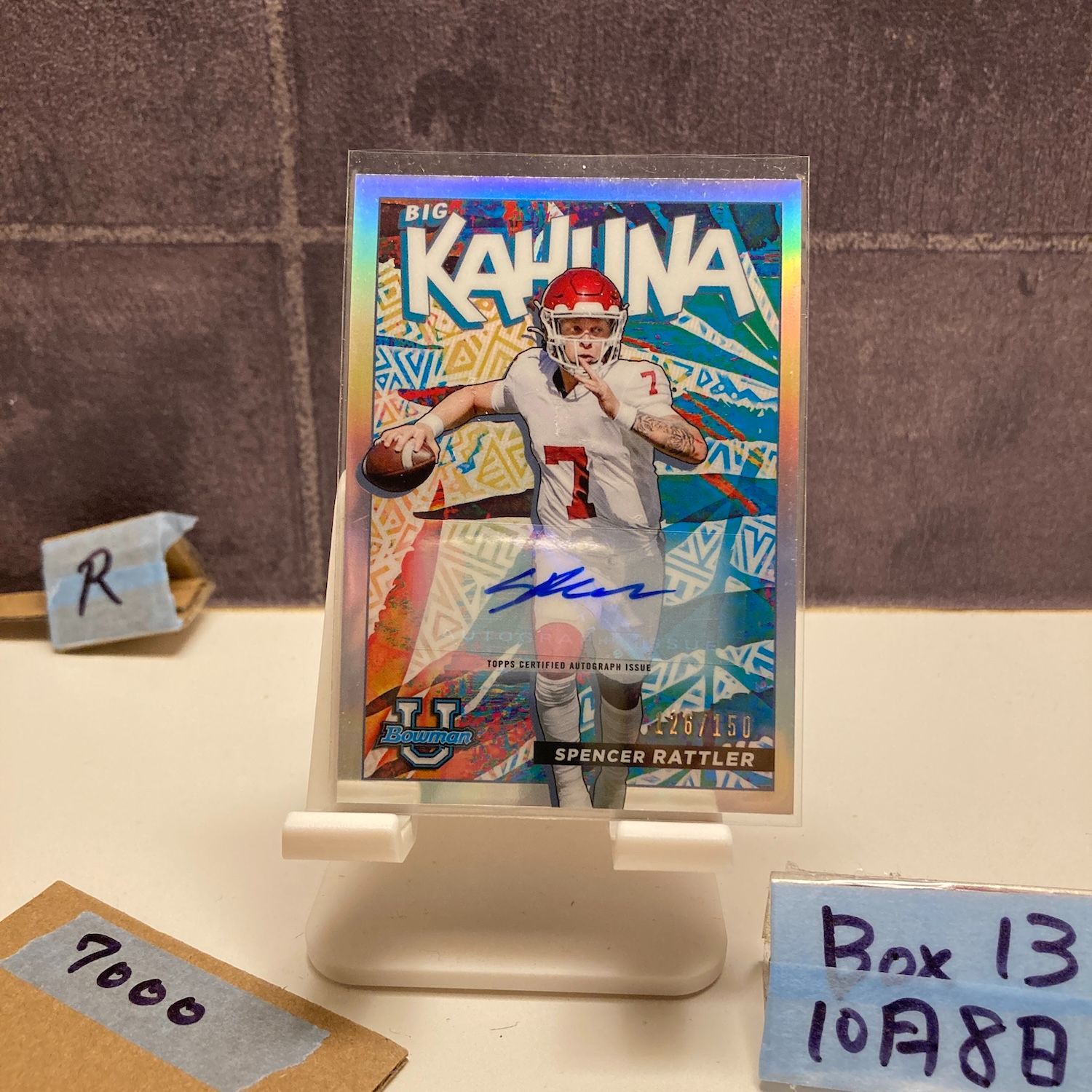 2022 Topps Bowman Spencer Rattler 126/150 直筆サインカード