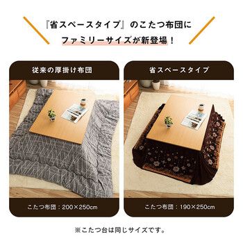 こたつ布団約190×250cm 大判 省スペース ノルディック柄 ふわふわ なめらか ミルキー 大判省スぺ MARWIL-DEMENAGEMENTS_CH