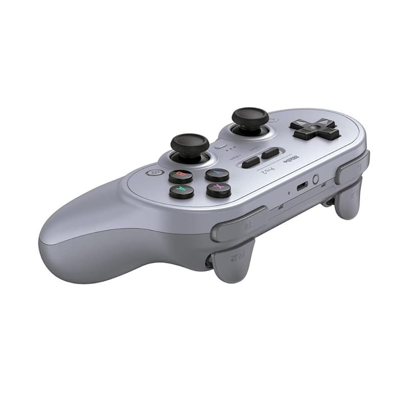 8Bitdo Pro 2 ゲームパッド Gray バージョン NS Switch PC Android macOS Steam Deck iPhone iPad macOS Apple TV Respberry Pi用 1