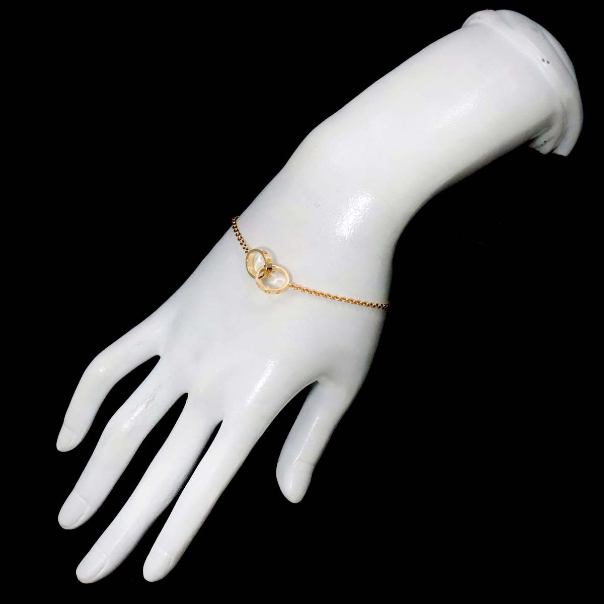 カルティエ Cartier ベビーラブ ブレスレット 17cm K18 YG イエロー