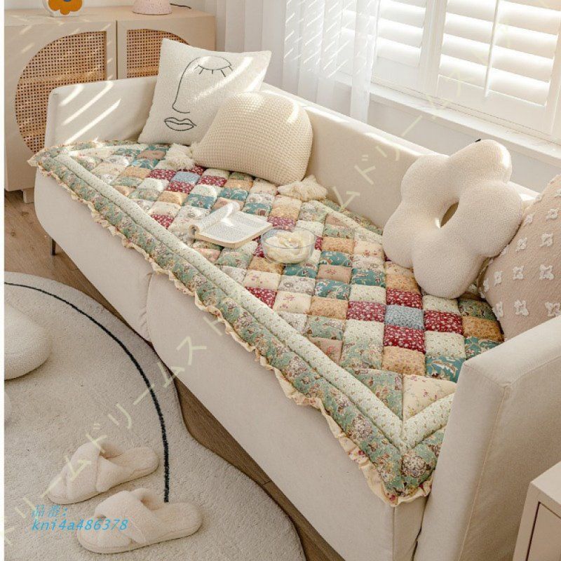 ソファパッド マルチカバー ソファーカバー かけるだけ 四季通用 長方形 爪とぎ防止 防塵 2人掛け 滑り止め 1人掛け 傷防止 汚れ防止 座面カバー 3人掛け kni4a486378