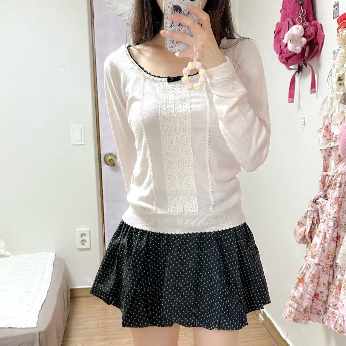 リズリサ ミニスカート フリル リズリサ フリル付き ベージュ スカパン