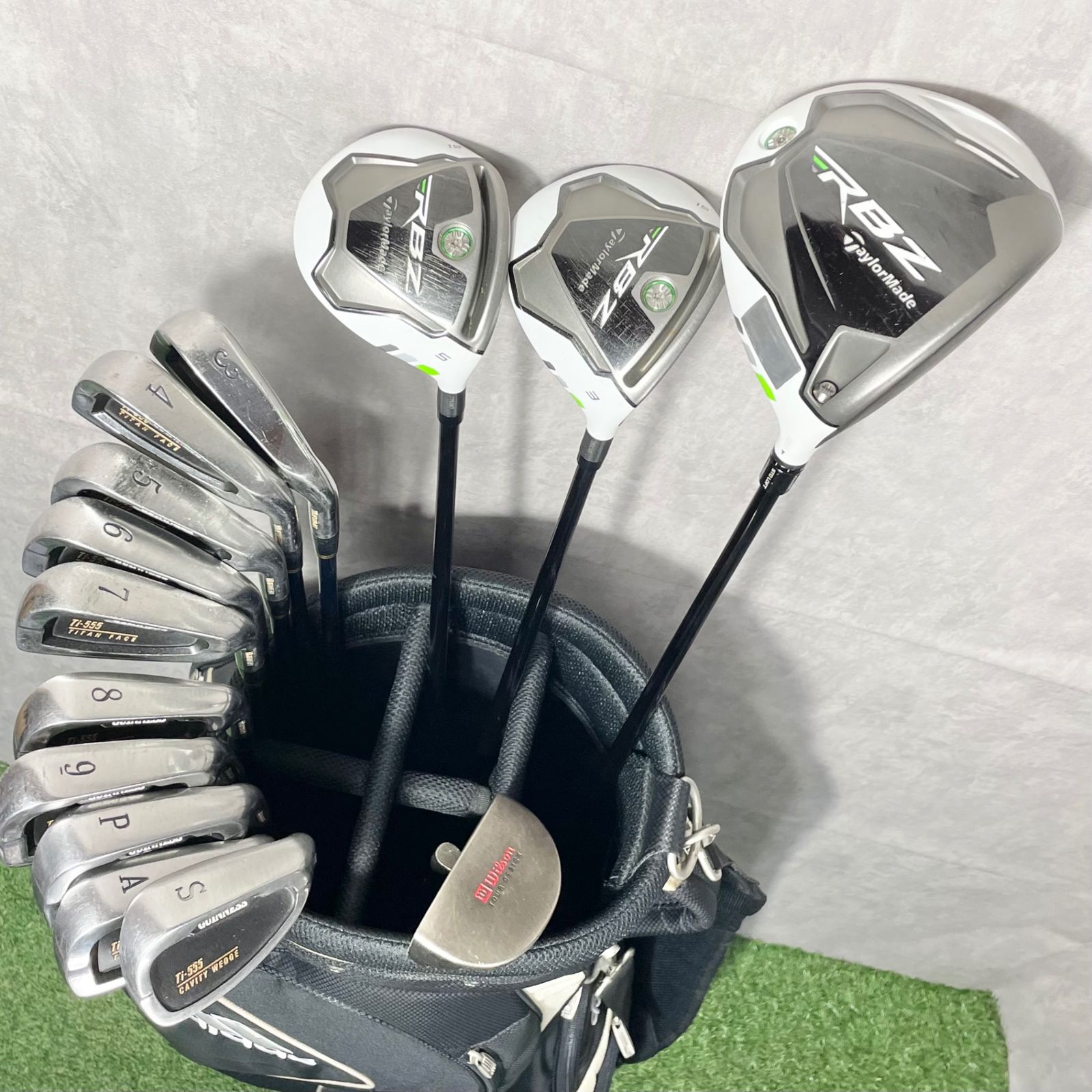 ゴルフクラブセット メンズ タイトリスト マルマン 豪華14本 フルセット 一式 豪華14本】TaylorMade RBZ maruman ゴルフクラブセット メンズ