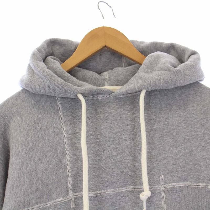 ベルスタンプウェア BELL STAMP WEAR FRANKEN SEAMER HOODY フランケンシーマーフーディ プルオーバーパーカー  スウェット 長袖 裏起毛 ステッチ M グレー /KH