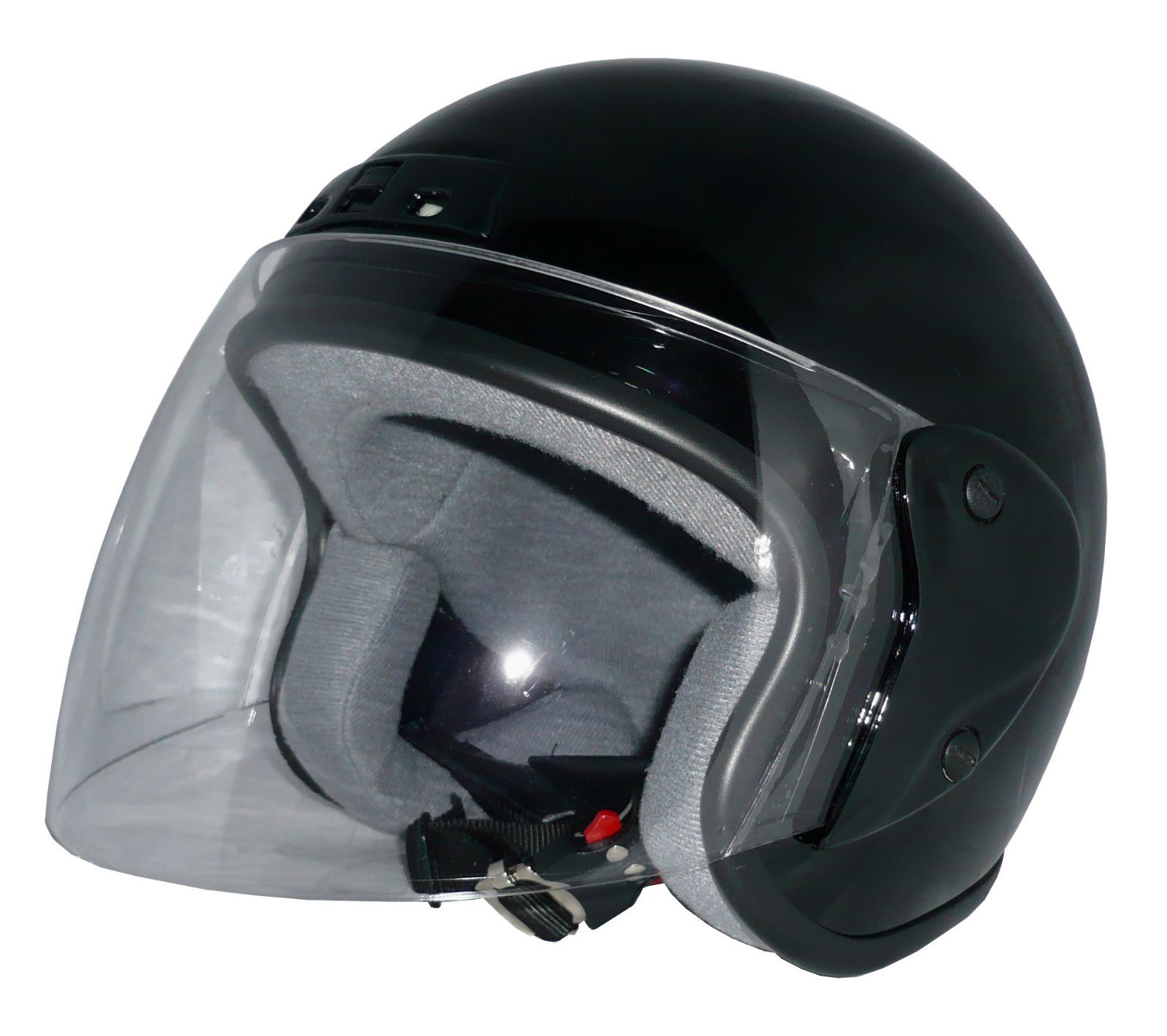 新品！ ZK-400 ヘルメットジェットヘルメット【ブラック 】 SG公認 公道走行可！  全排気量対応 劣化防止UVカット・キズに強いハードコート クリアーシールド+ベンチレータ フリーサイズ(57～6