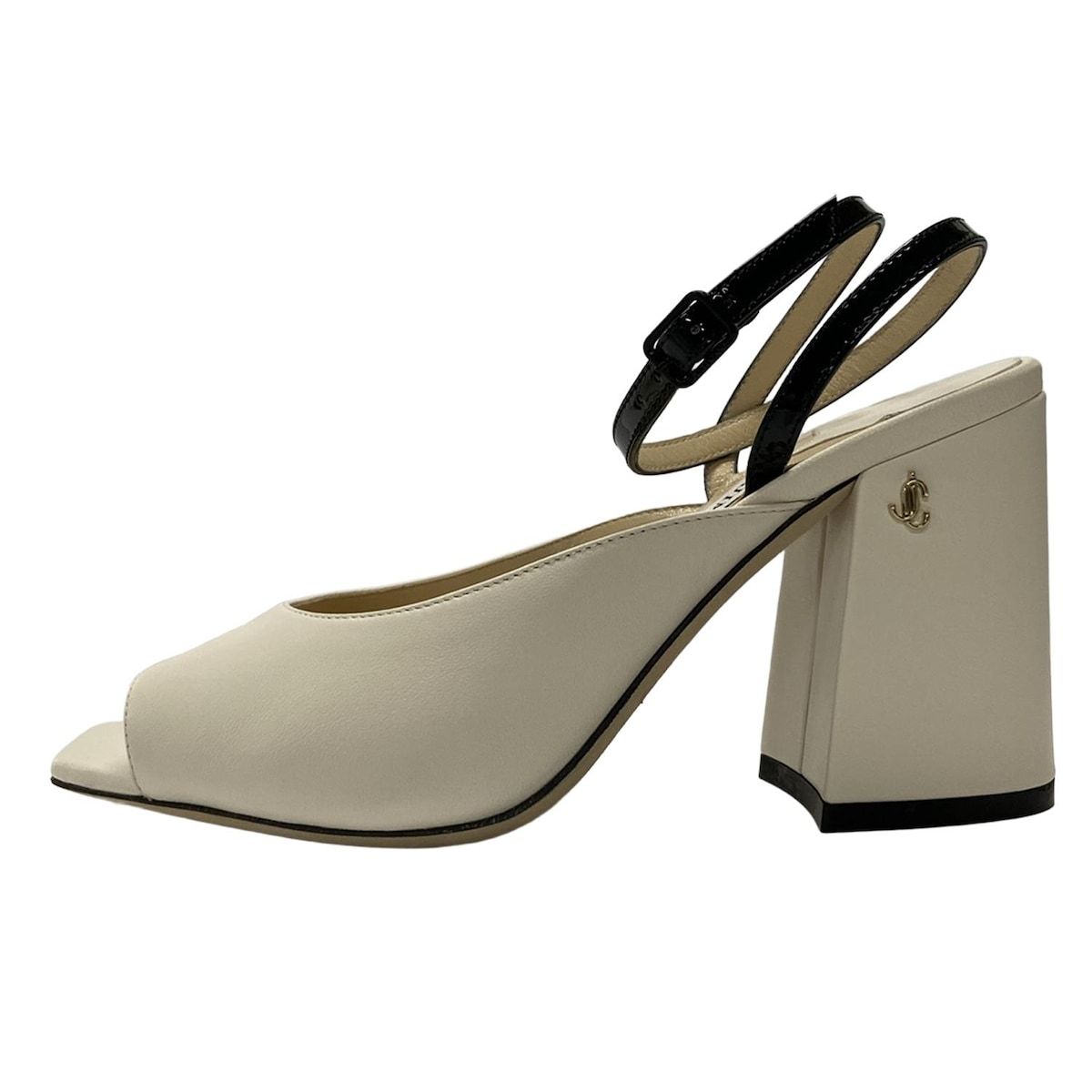 JIMMY CHOO ジミーチュウ サンダル 35 - 白 レザー