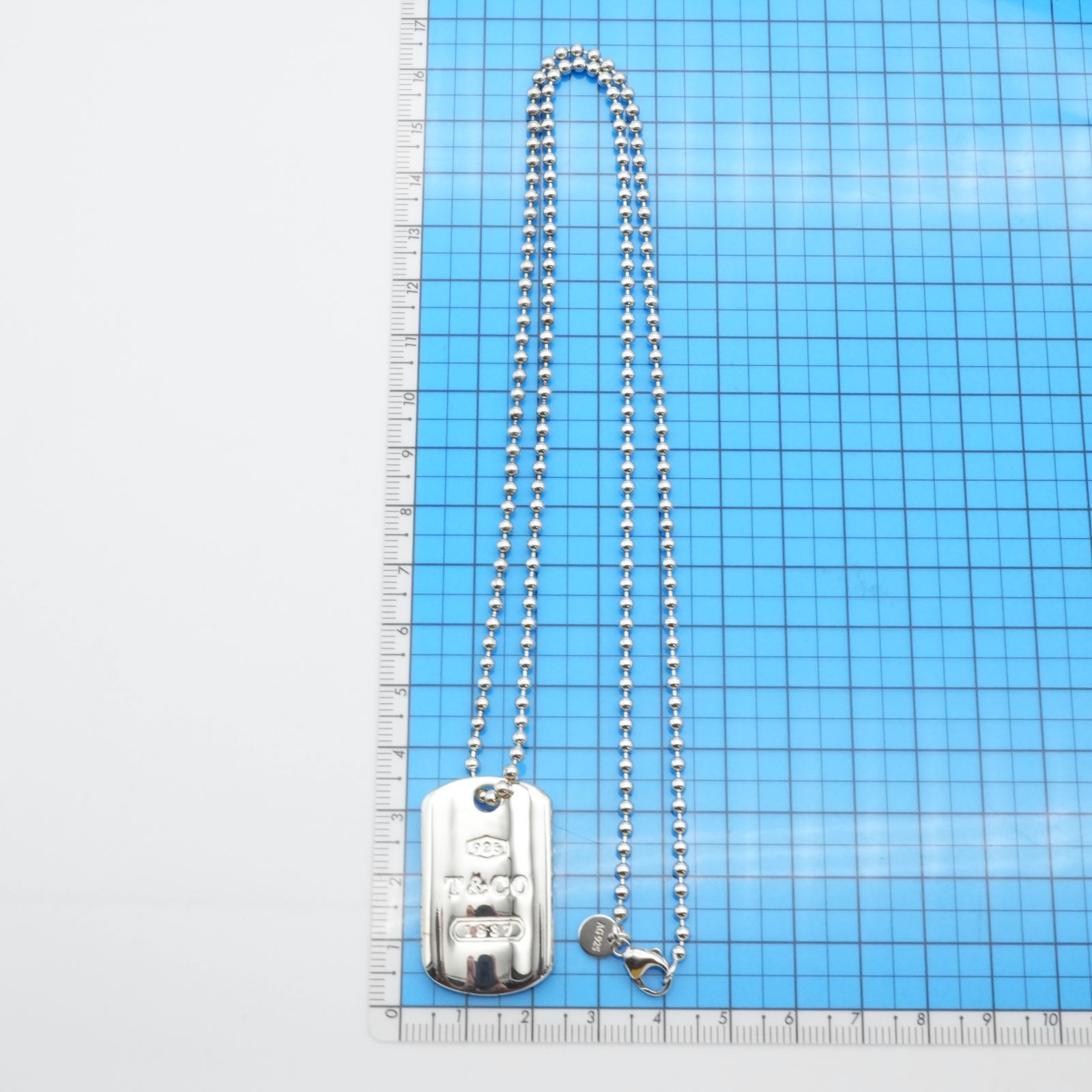 ティファニー 1837 ドックタグ ボールチェーン ネックレス/25-636S