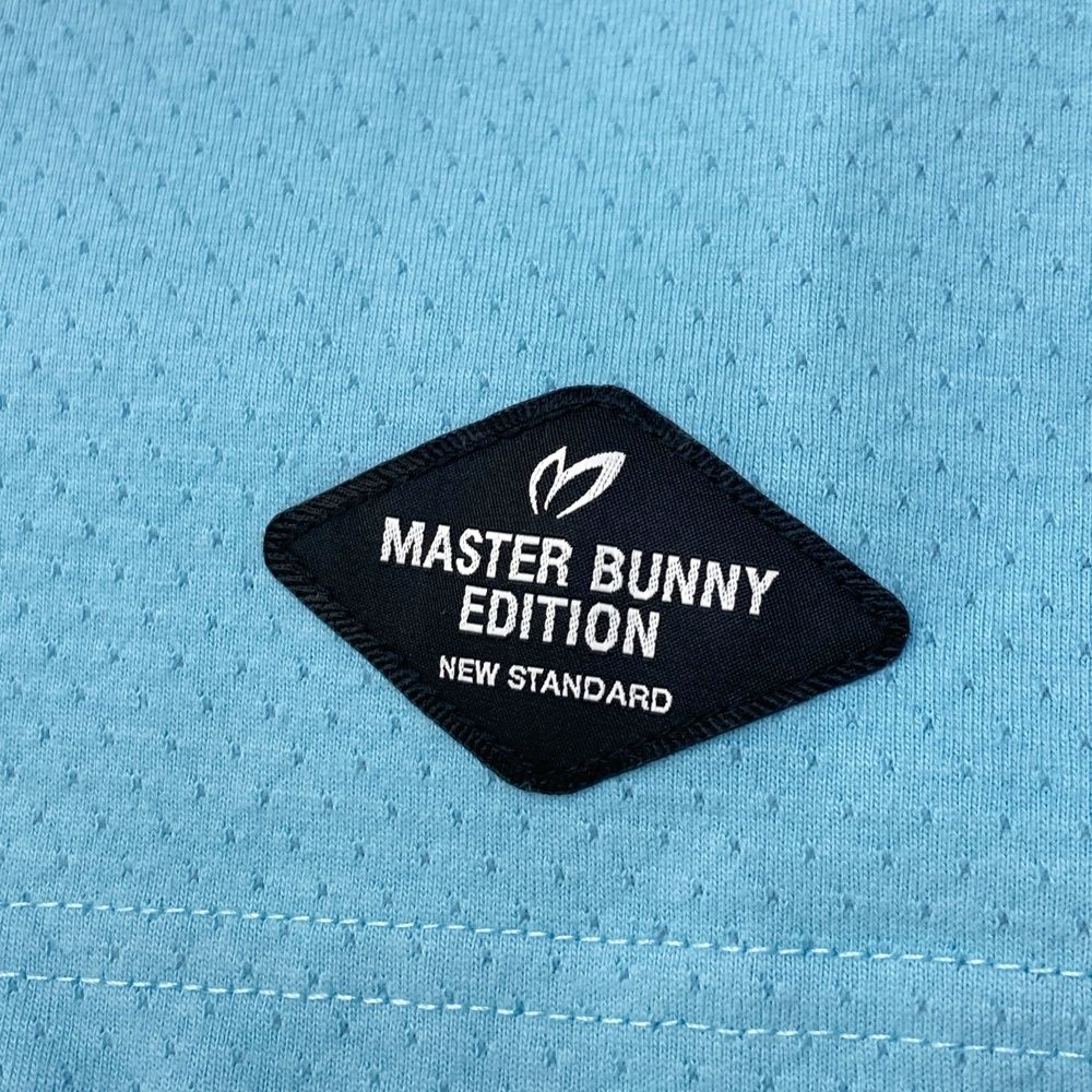サイズ 5 MASTER BUNNY EDITION マスターバニーエディション モデル メッシュ ハイネック 半袖Tシャツ ブルー系 240101527982 ゴルフウェア メンズ ストスト LLC-HASEGAWATOSO_COM