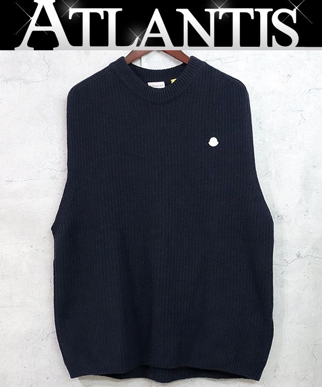 MONCLER 銀座店 ♥ モンクレール ×HYKE ニットベスト メンズ size L 黒 100048