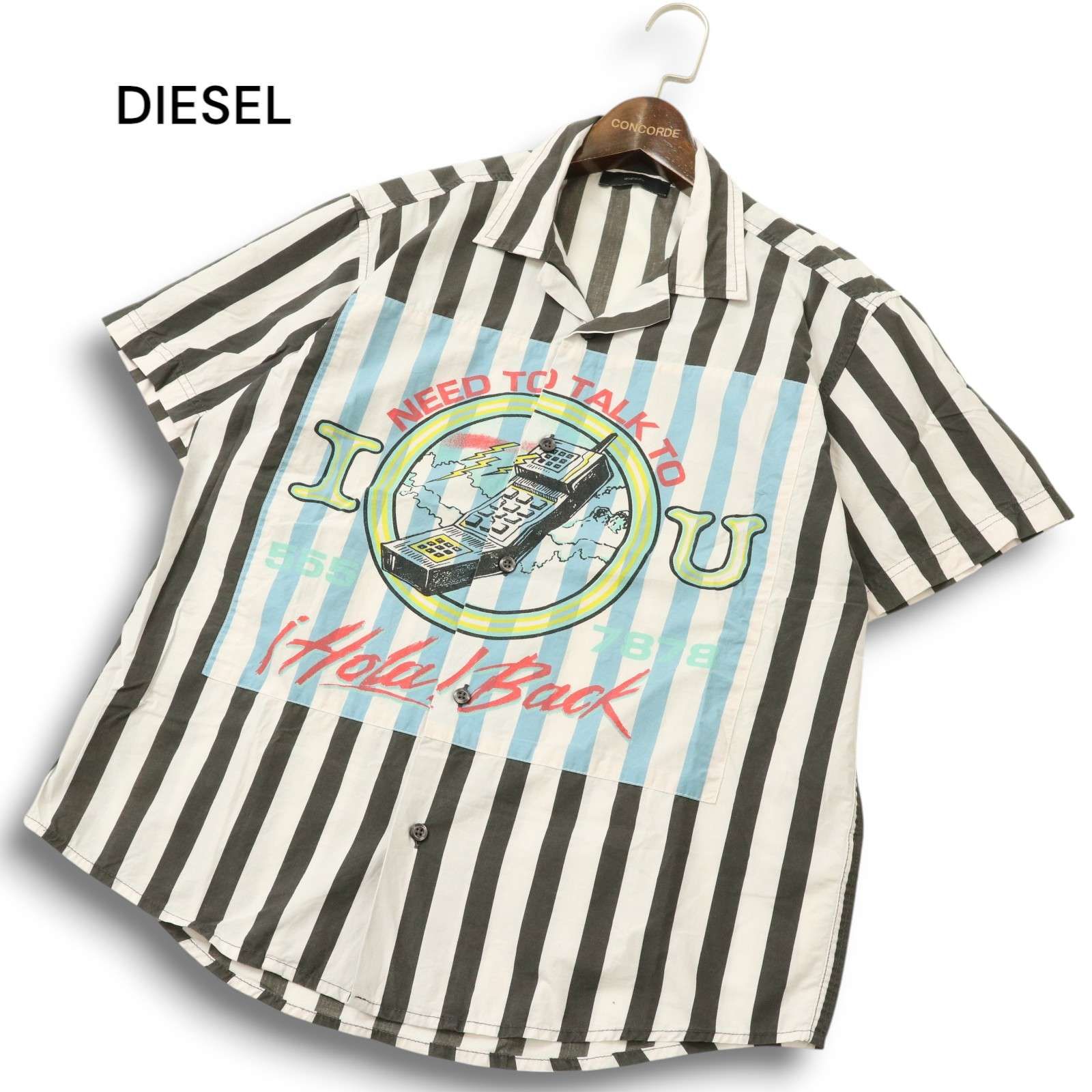 DIESEL ディーゼル グラフィック プリント☆ オーバーサイズ インド綿 