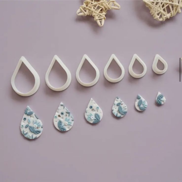 No.197【6個セット】クレイカッターセット ポリマークレイ/陶芸 抜き型