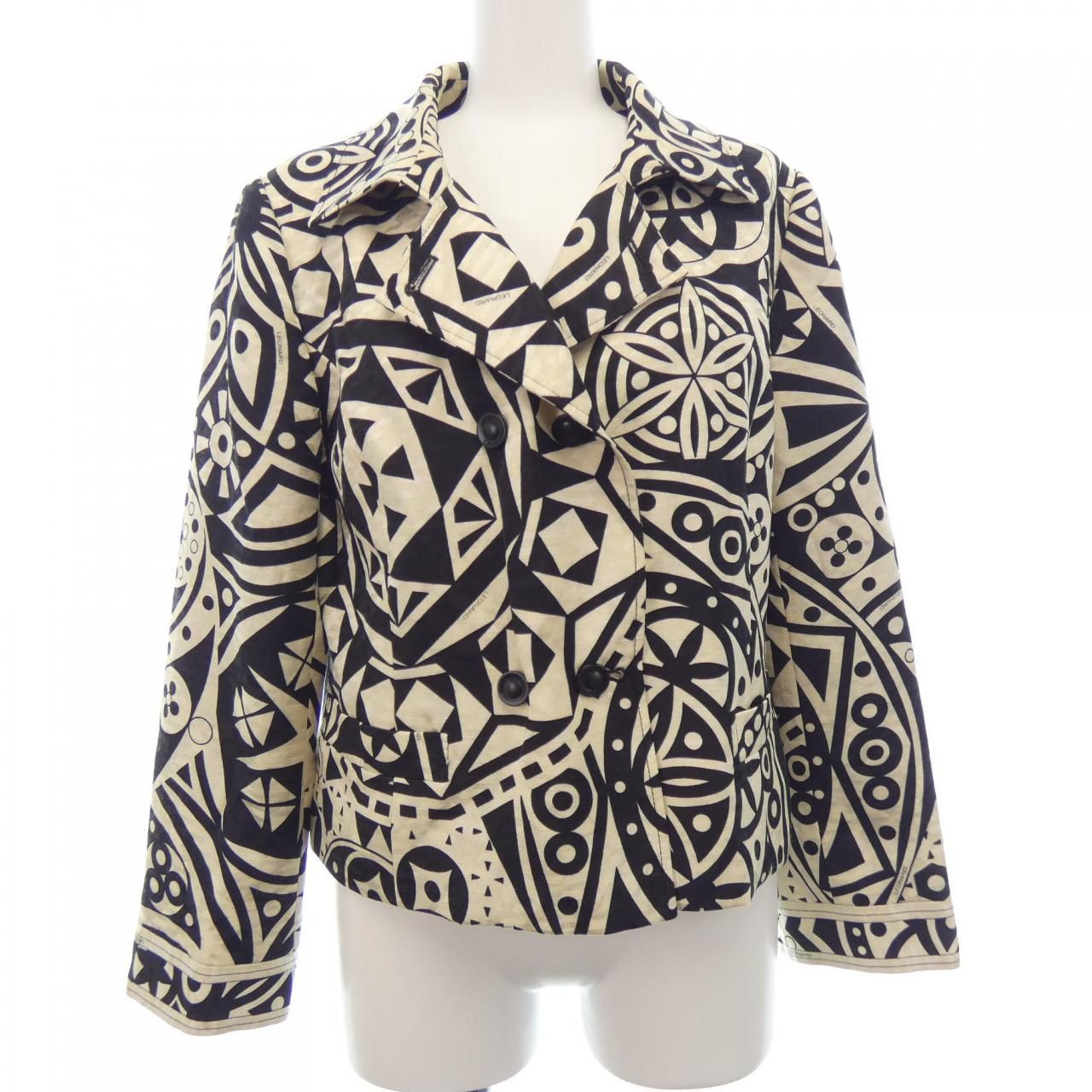 LEONARD 長袖シャツ 花柄 ブラック レオナールファッション LEONARD FASHION レオナールファッション 花柄