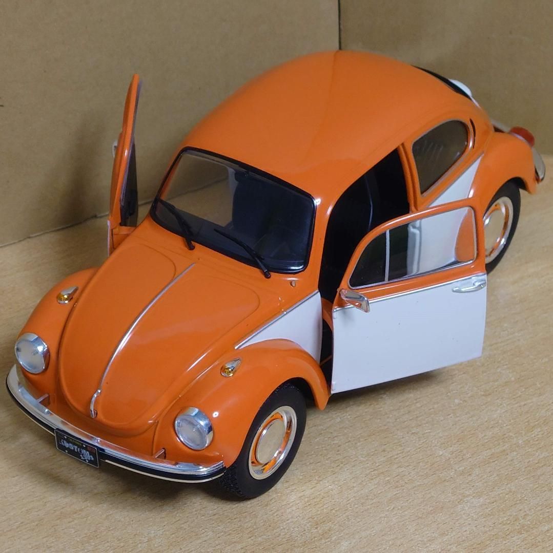 1/18 フォルクスワーゲン ビートル オレンジ/ホワイト 1974BEETLE 