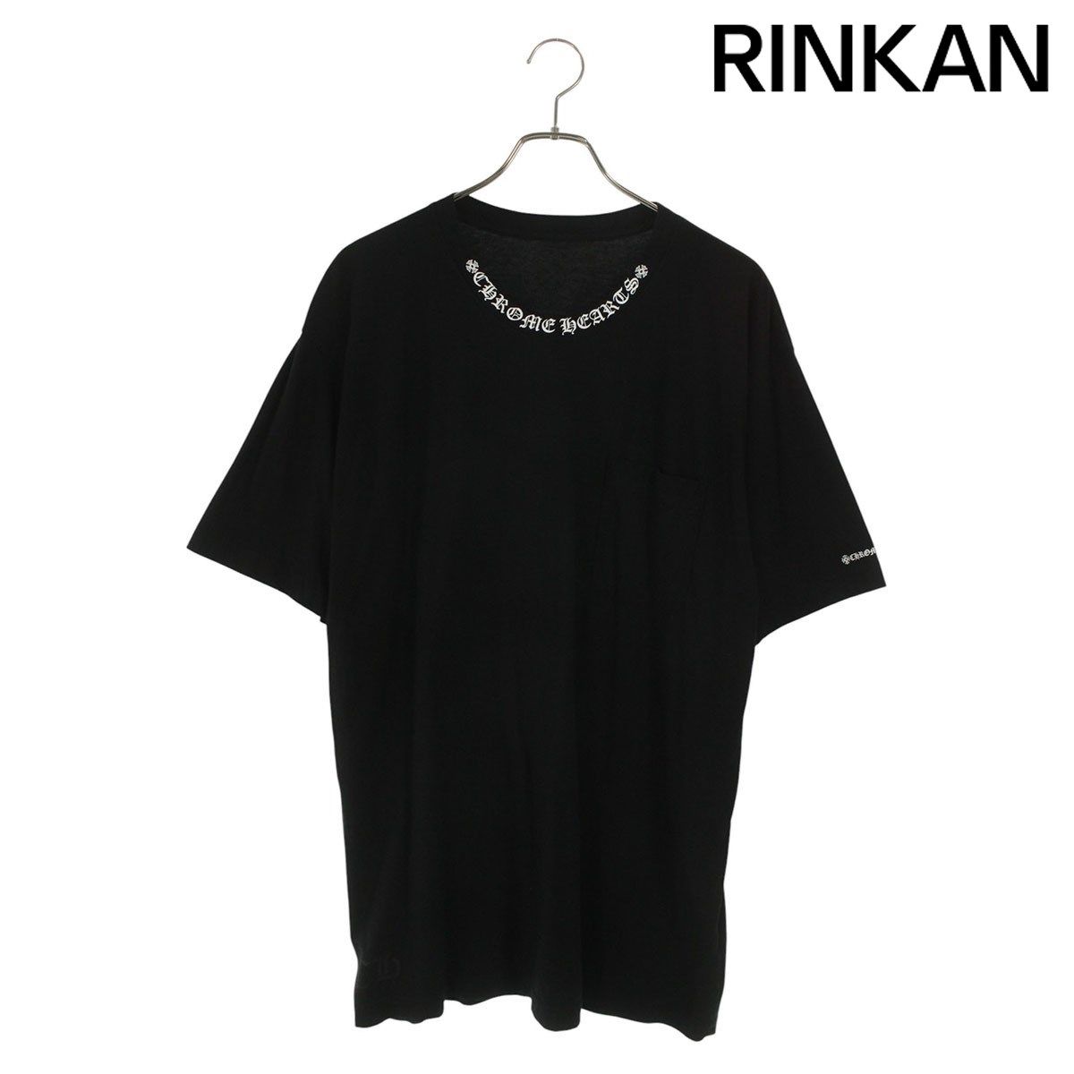 クロムハーツ CH T-SHRT 1 ネックロゴプリントTシャツ メンズ XL
