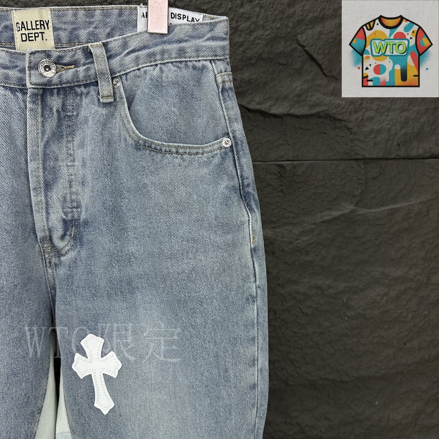 GALLERY DEPT. パッチワーク ブーツカットデニム