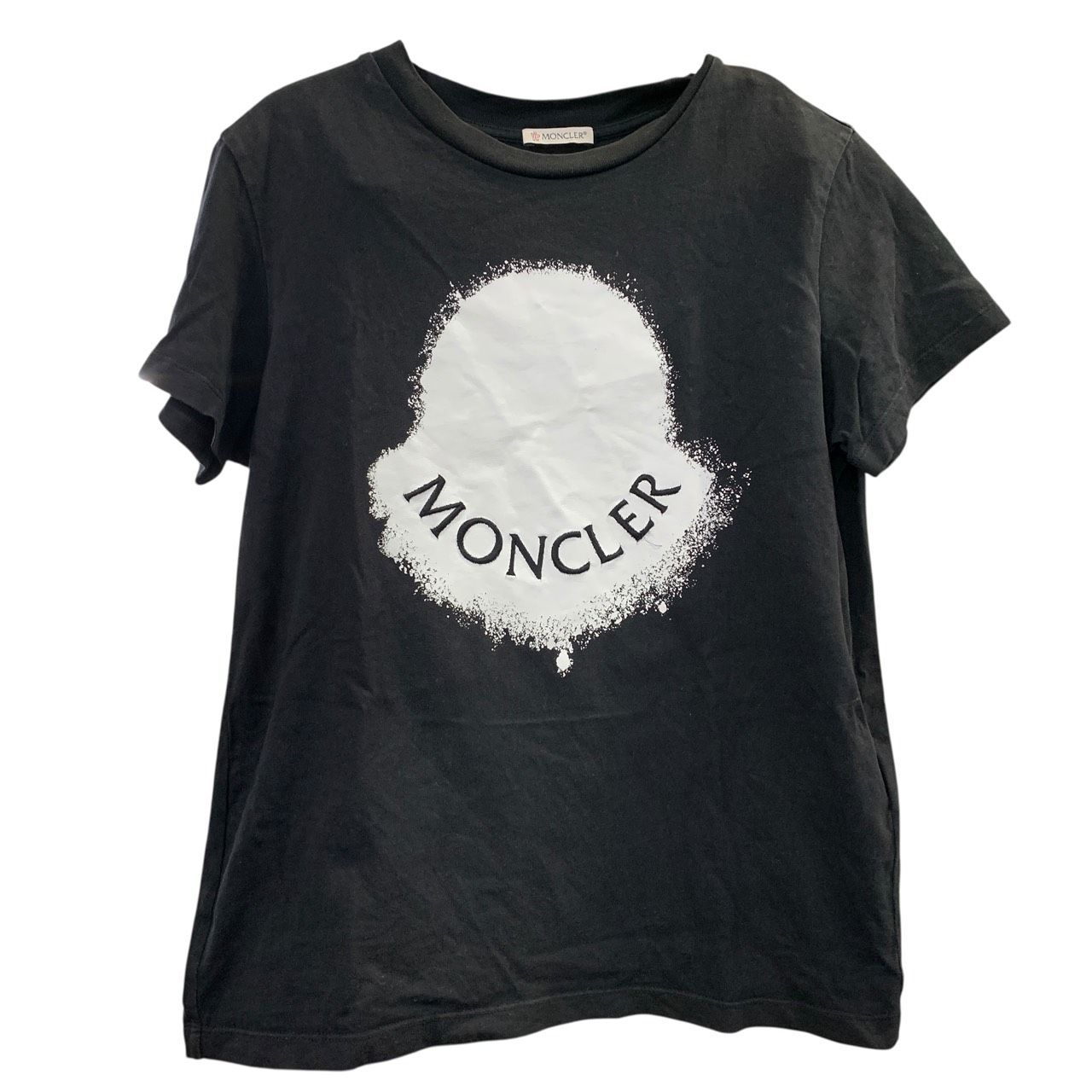 ♪3350 MONCLER】モンクレール ロゴ 半袖Tシャツ sizeS H10938C00014 
