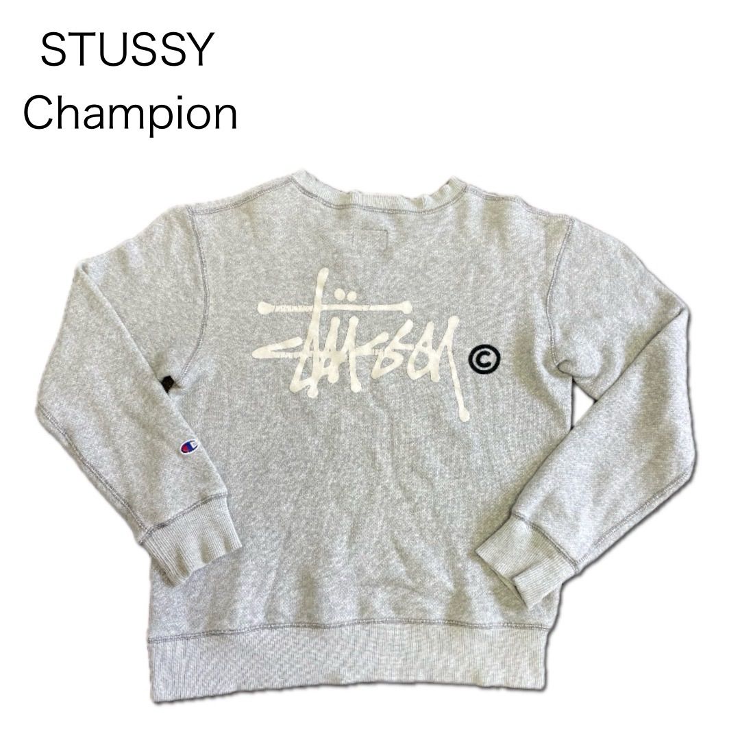 ステューシー STUSSY Champion チャンピオン コラボ ビック バッグロゴ 