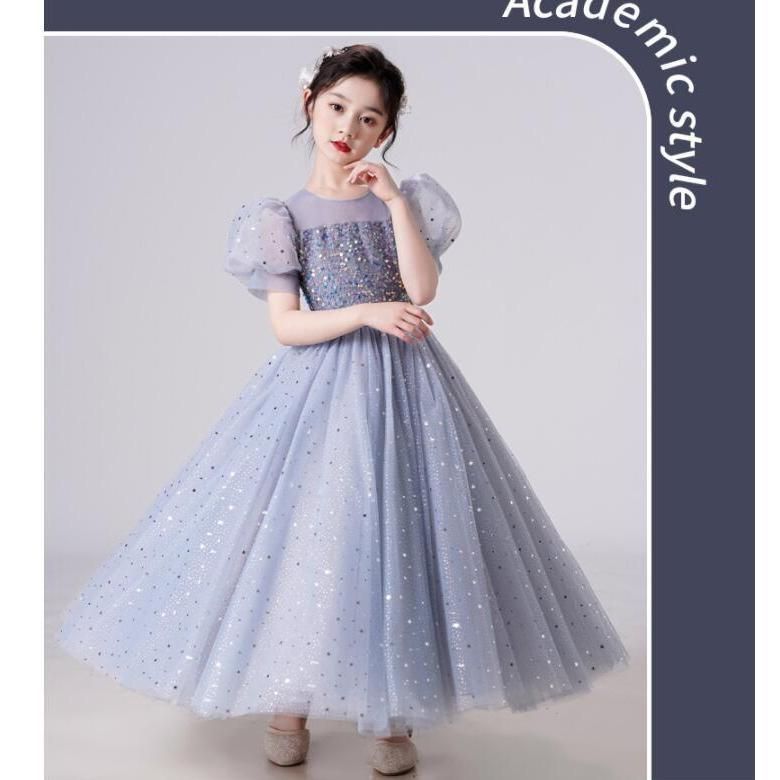 新作 ロングドレス2024 ピアノ発表会 ワンピース 子供 キッズ ジュニアドレス 結婚式 演奏会 フォーマル ドレス120 130 140 150 160 DTGo435