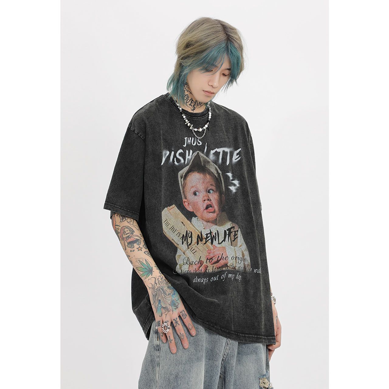 VINTAGE ストリート スケートボード・ボーイTシャツ T139【受注