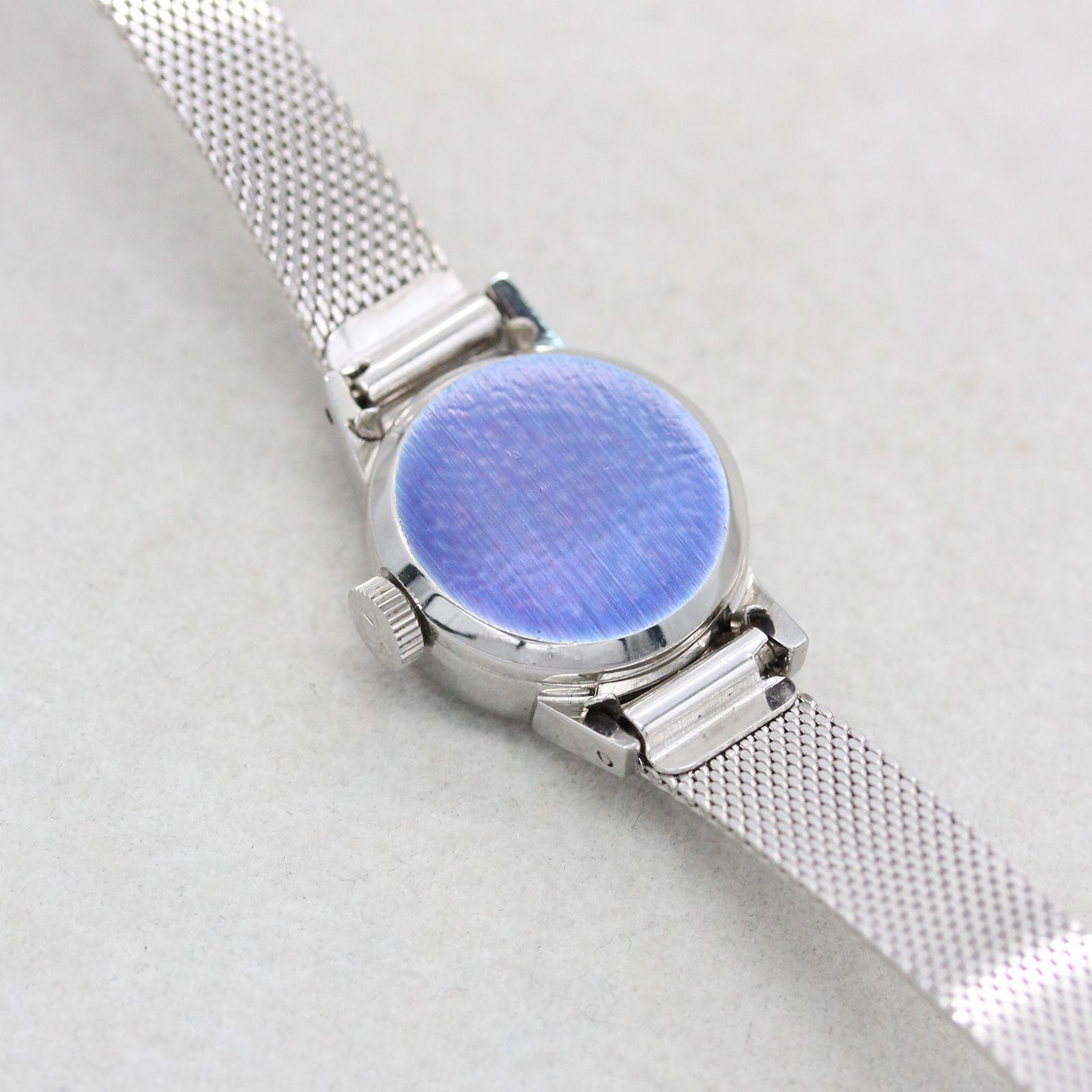 【極美品】オメガ　OMEGA　デビル　カットガラス　腕時計　レディース　手巻き　箱・替え純正ベルト　A04798