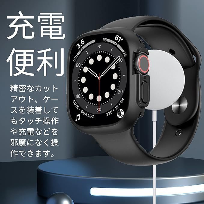【在庫処分】TEMEDO 対応 Apple Watch ケース 49mm アップルウォッチ カバー PC素材 メッキ加工 Apple Watch カバー 全面保護 二重構造 アップルウォッチ ケース ガラスフィルム 一体型 Apple Watch Ul